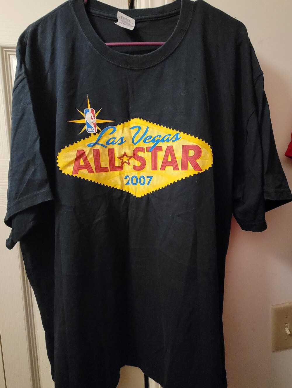 Las Vegas All-Star 2007 Graphic Tee - Black with Yellow & Red Logo